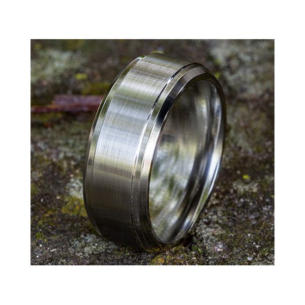 Men's 9mm Comfort Fit Wedding Band in White Cobalt Image 2 Conti Jewelers Endwell, NY