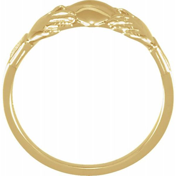 Claddagh Ring in 14k Yellow Gold Image 2 Conti Jewelers Endwell, NY