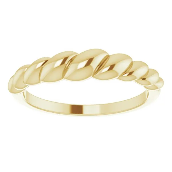 14k Yellow Gold Croissant Ring Image 2 Conti Jewelers Endwell, NY