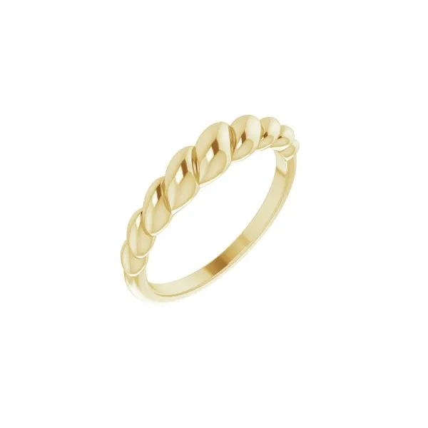14k Yellow Gold Croissant Ring Conti Jewelers Endwell, NY