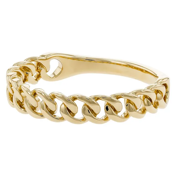 Women's Chain Link Band in 14k Yellow Gold Image 3 Conti Jewelers Endwell, NY