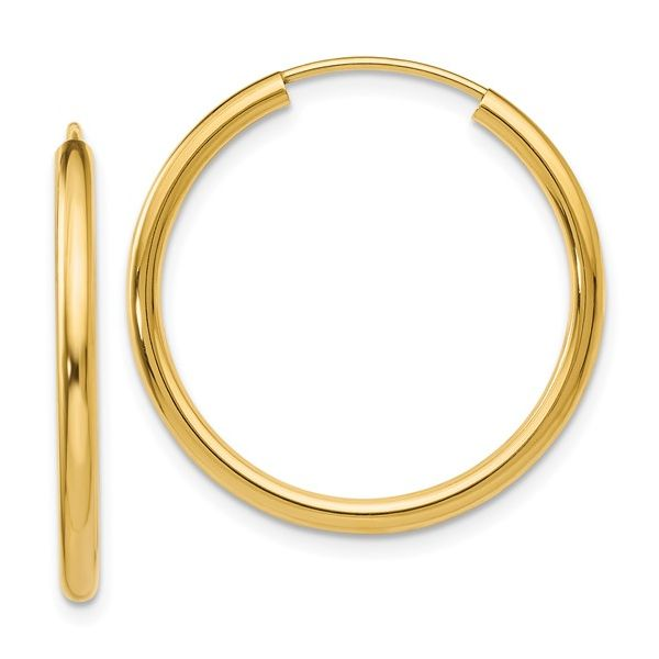 Classic Hoops in Yellow Gold Conti Jewelers Endwell, NY