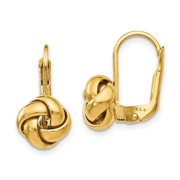 Love Knot Earrings in 14k Yellow Gold Conti Jewelers Endwell, NY