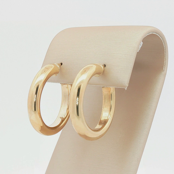 2.10dwt 10k YG hollow hoops Image 3 Conti Jewelers Endwell, NY