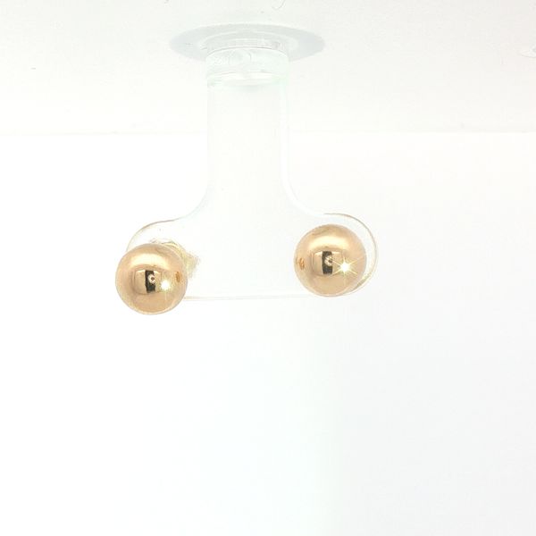14K YG 7mm Ball Stud Earrings Image 2 Conti Jewelers Endwell, NY