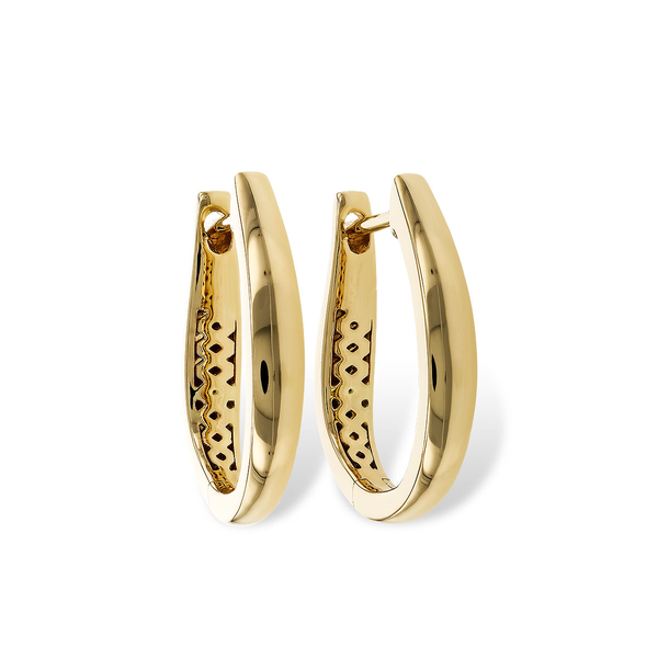 17mm Hoop Earrings in 14k Yellow Gold Conti Jewelers Endwell, NY