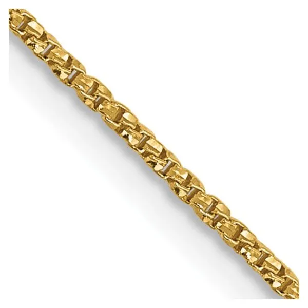 14K Yellow Gold Twisted Box Chain, 16