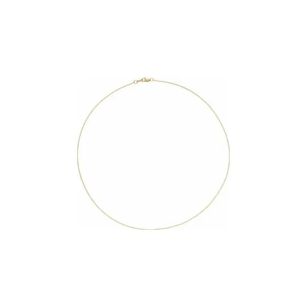 1.0mm Cable Chain in 14k Yellow Gold, 18