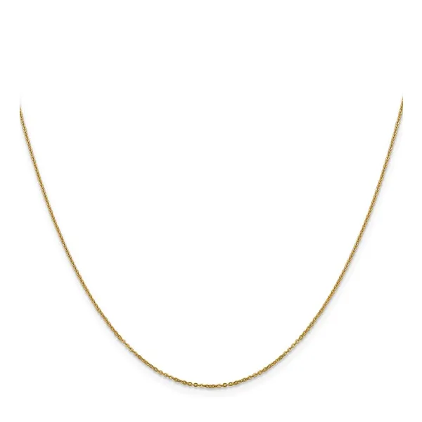 1.1mm Flat Cable Chain in 14k Yellow Gold, 18