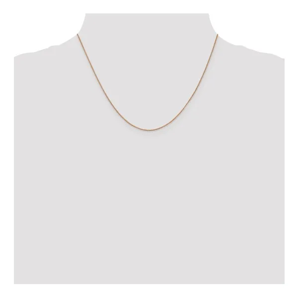 .7mm Box with Lobster Clasp Chain in 14k Rose Gold, 18