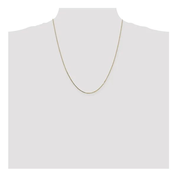 0.8mm Box Chain Necklace in 14k Gold, 22