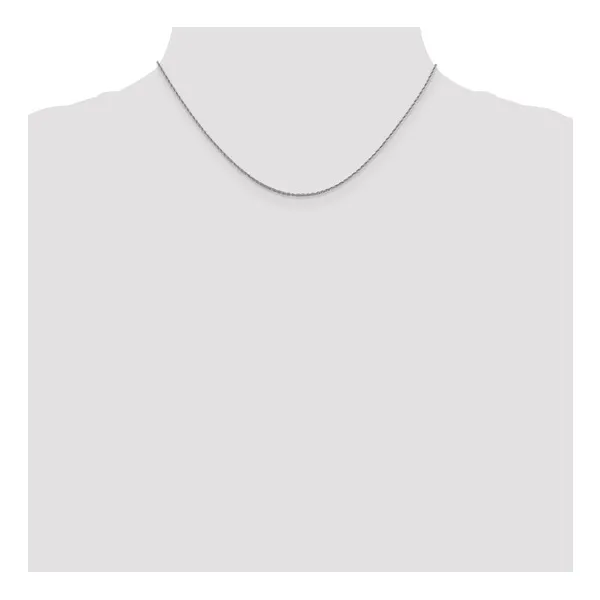 1.3mm Loose Rope Chain in 14k White Gold, 16