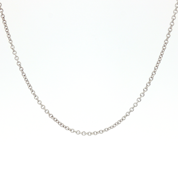 Cable Chain Necklace  in 14k White Gold 16