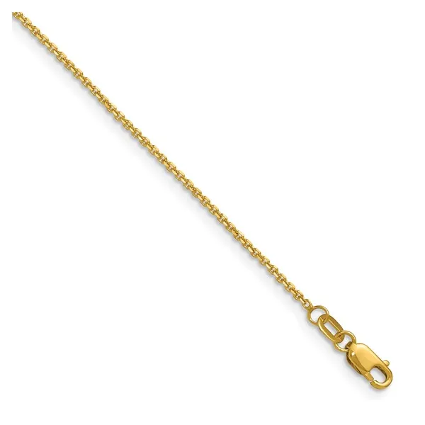 1.25mm Diamond-Cut Round Cable Chain in 14k Yellow Gold, 18
