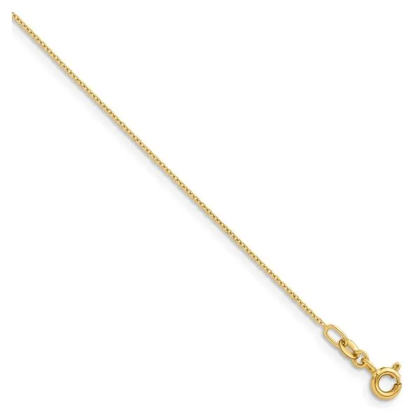 1.1mm Solid Cable Chain in 14k Yellow Gold, 16