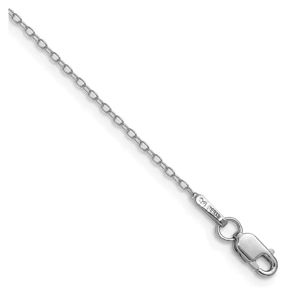 .8MM Cable Chain in 14k White Gold, 16