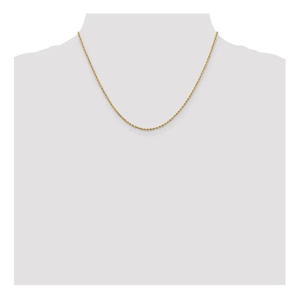 1.3mm Diamond-Cut Rope Chain in 14k Yellow Gold, 18