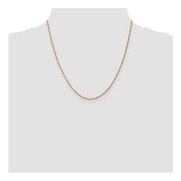 1.3mm Singapore Chain in 14k Yellow Gold, 20
