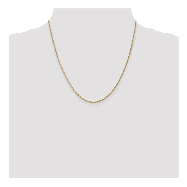 1.3mm Singapore Chain in 14k Yellow Gold, 20" Image 2 Conti Jewelers Endwell, NY