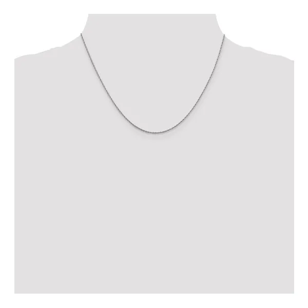 1.3mm Loose Rope Chain in 14k White Gold, 18