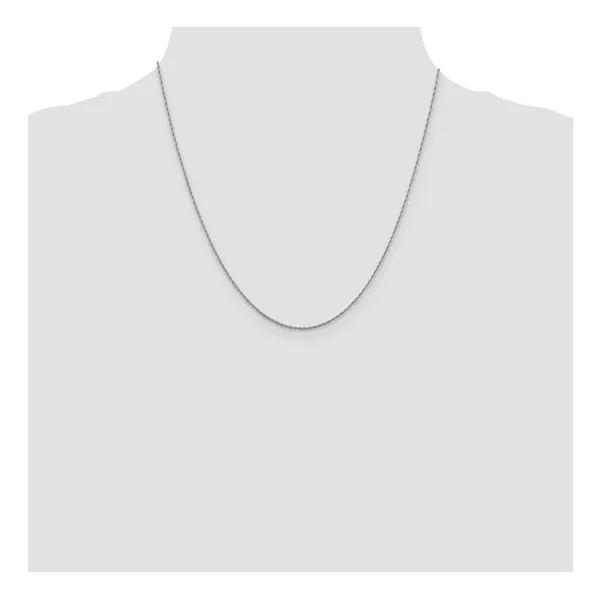1.3mm Loose Rope Chain in 14k White Gold, 20