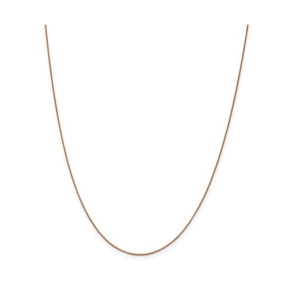 7mm Box with Lobster Clasp Chain in 14k Rose Gold, 18