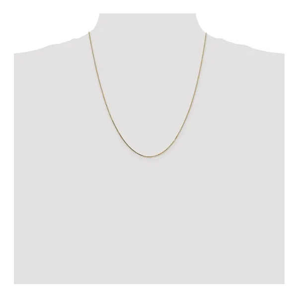 0.8mm Box Chain Necklace in 14k Gold, 22