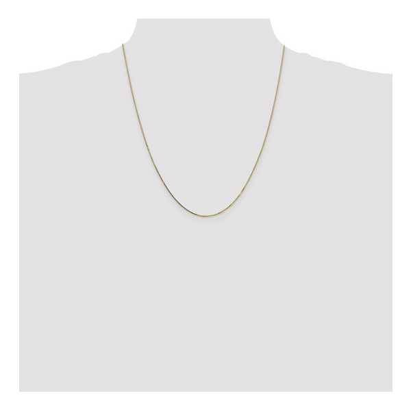 0.8mm Box Chain Necklace in 14k Gold, 22" Image 2 Conti Jewelers Endwell, NY