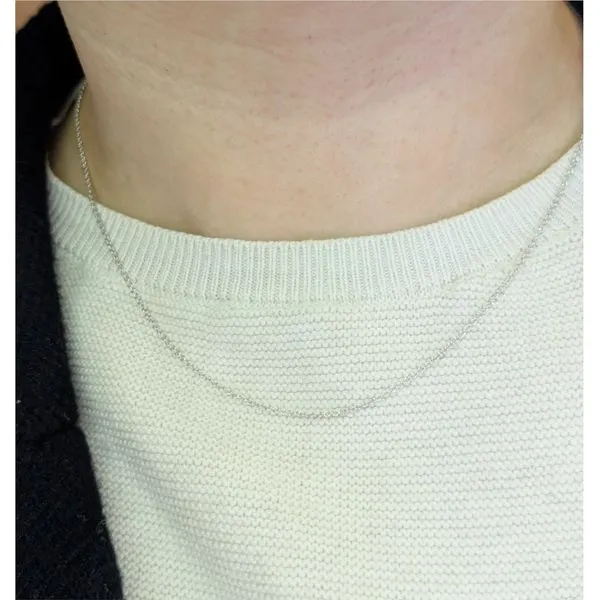 Chain Necklace in 14k White Gold 18