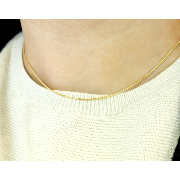 Snake Chain Necklace in 14k Yellow Gold 16