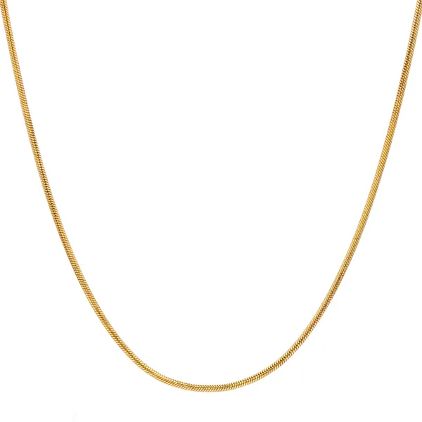 Snake Chain Necklace in 14k Yellow Gold 16
