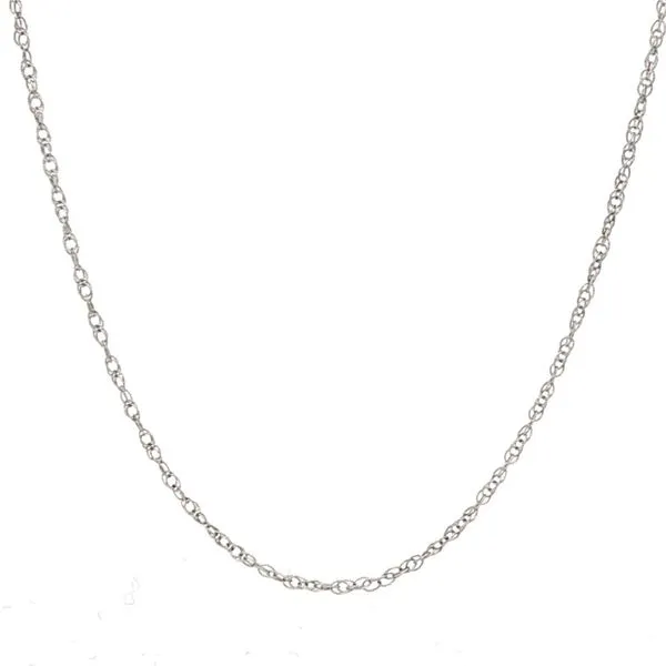 Chain necklace in 10k White Gold 18