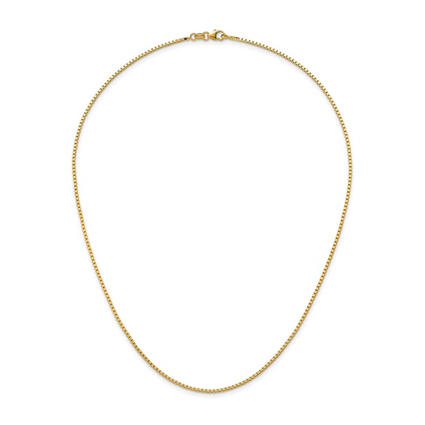 18" 14k YG 1.4mm Solid Box Chain Image 2 Conti Jewelers Endwell, NY