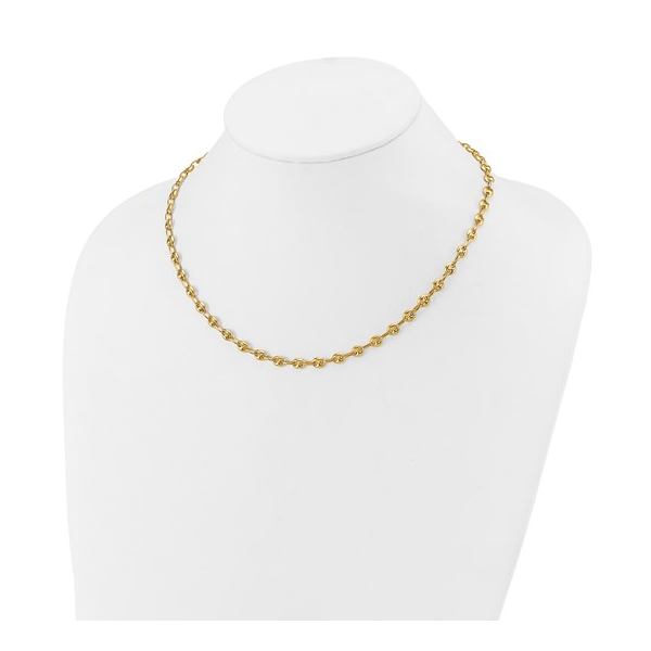 18" 14K YG PUFFED MARINER LINK NECKLACE/CHAIN 8.69G Image 2 Conti Jewelers Endwell, NY