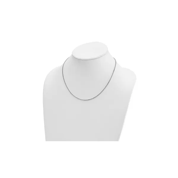 1.4mm Solid Box Chain in 14k White Gold, 18