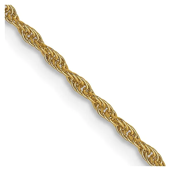 1.3mm Loose Rope Chain in 14k Yellow Gold, 18