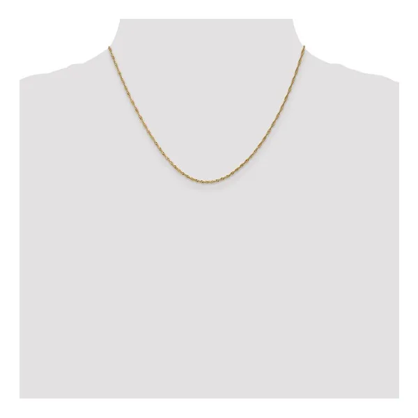 1.3mm Singapore Chain in 14k Yellow Gold, 18