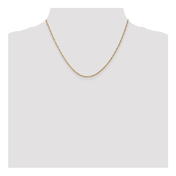 1.3mm Singapore Chain in 14k Yellow Gold, 18" Image 2 Conti Jewelers Endwell, NY
