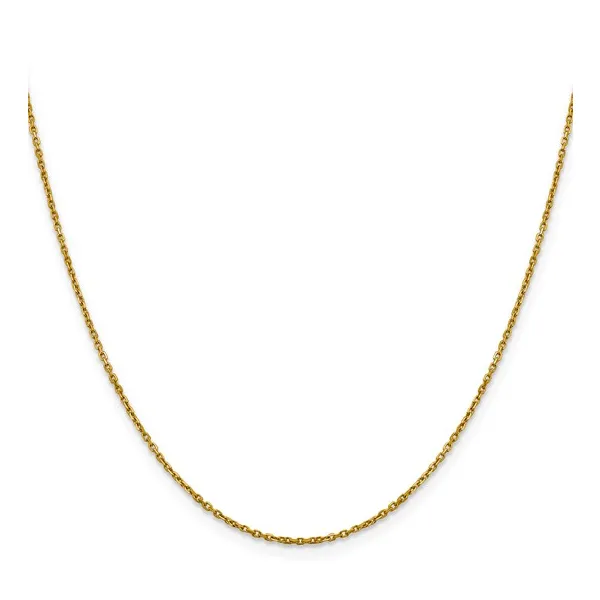 1.25mm Diamond-Cut Cable Chain in 14k Yellow Gold Image 2 Conti Jewelers Endwell, NY