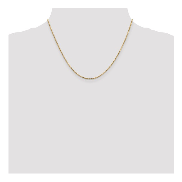 1.3mm Diamond-Cut Rope Chain in 14k Yellow Gold, 18" Image 2 Conti Jewelers Endwell, NY
