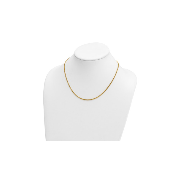 2.4mm Solid Curb Link Chain in 14k Yellow Gold, 18