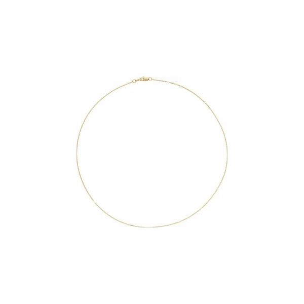1.0mm Cable Chain in 14k Yellow Gold, 18