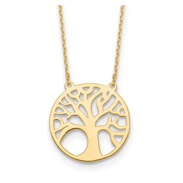 14k Yellow Gold Tree of Life Necklace Conti Jewelers Endwell, NY