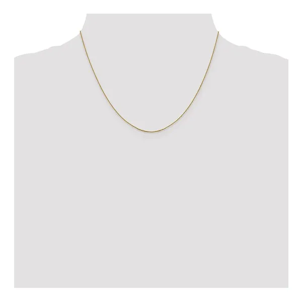.85 mm Diamond-Cut Cable Chain in 14k Yellow Golld, 18
