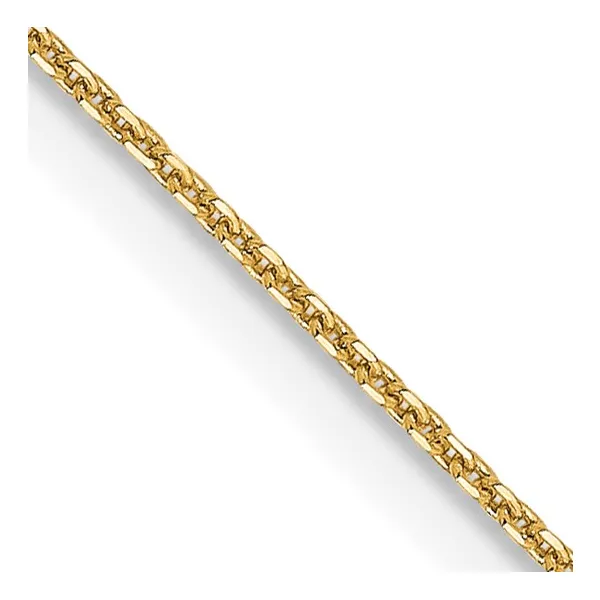 .85 mm Diamond-Cut Cable Chain in 14k Yellow Golld, 18