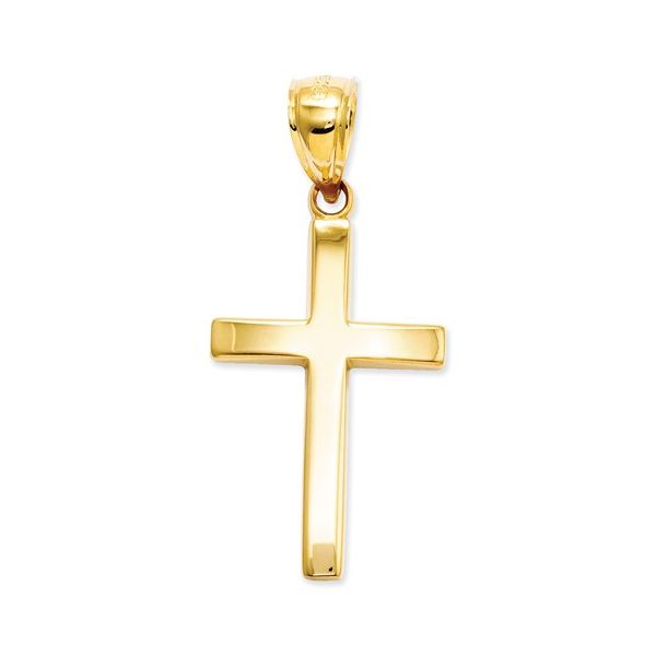 14k Polished Cross Charm Conti Jewelers Endwell, NY