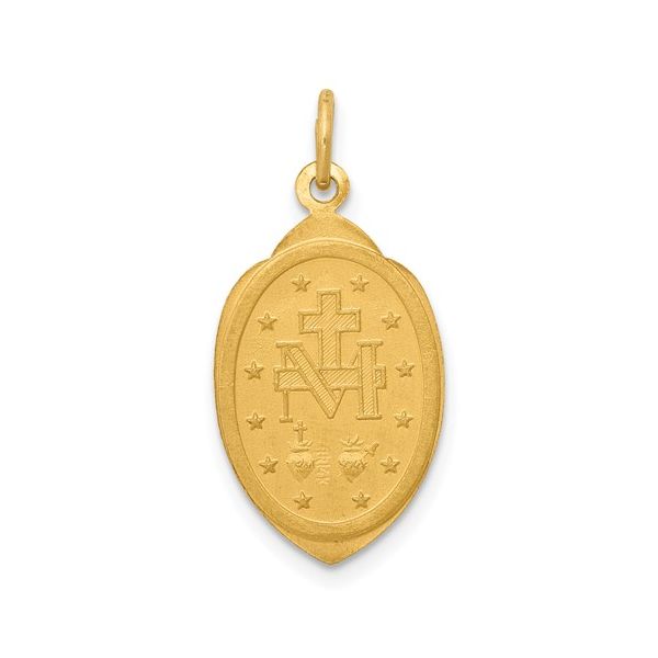 14k Miraculous Medal Charm Image 3 Conti Jewelers Endwell, NY