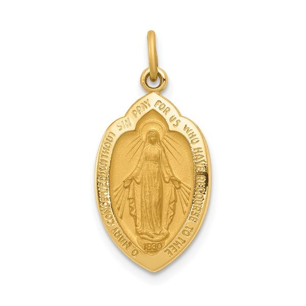 14k Miraculous Medal Charm Conti Jewelers Endwell, NY