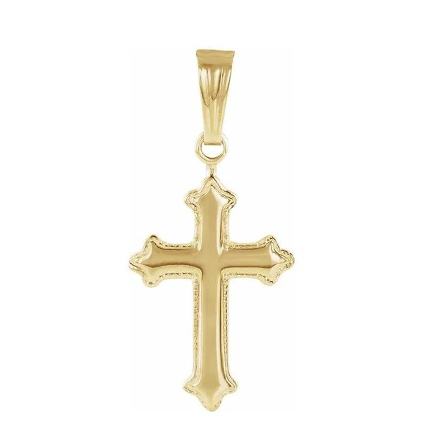 13 x 9mm Children's Cross Pendant in 14k Yellow Gold Conti Jewelers Endwell, NY