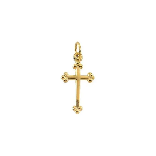 14K Yellow 14x10 mm Cross Pendant Conti Jewelers Endwell, NY